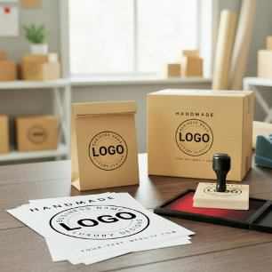 Benutzerdefiniertes Geschäftslogo & Webseite   Han Gummistempel