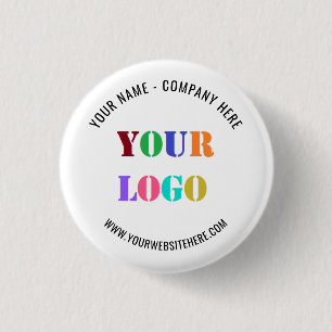 Benutzerdefiniertes Geschäftslogo Werbebutton Beis Button