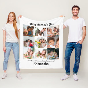 Benutzerdefiniertes Geschenk für Mama Mütter Tag 9 Fleecedecke