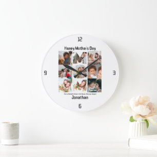 Benutzerdefiniertes Geschenk für Mama Mütter Tag 9 Große Wanduhr