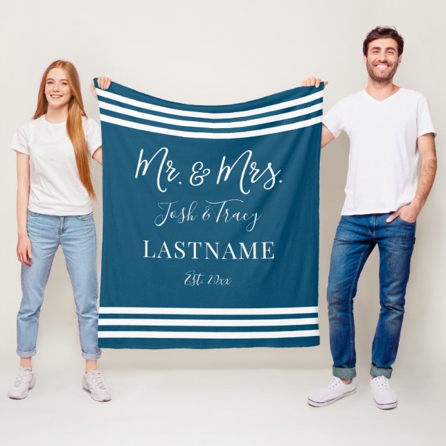 Benutzerdefiniertes Geschenk für Paar | Angepasste Fleecedecke (Beispiel)