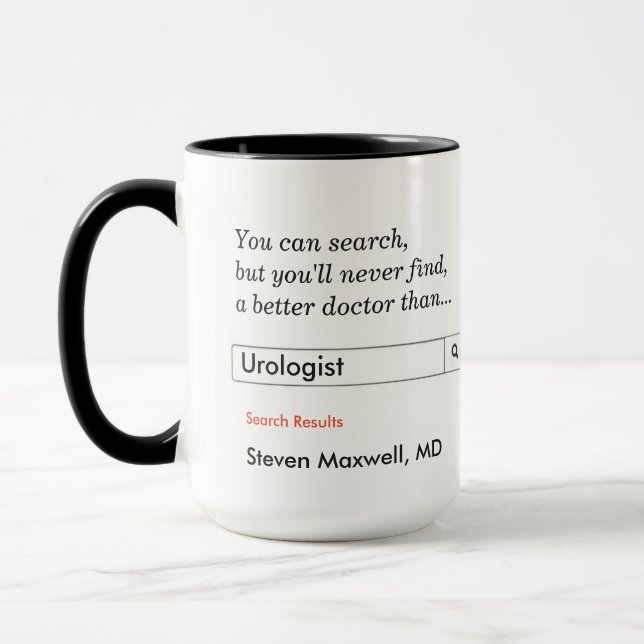Benutzerdefiniertes Geschenk für Urologe Tasse (Links)