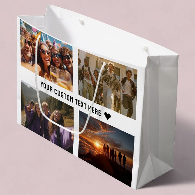 Benutzerdefiniertes Geschenkwrap mit 8-Foto-Keepak Große Geschenktüte (Von Creator hochgeladen)