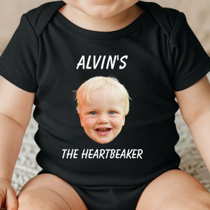 Benutzerdefiniertes Gesicht Baby Mädchen Junge Geb Strampler