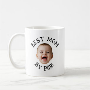 Benutzerdefiniertes Gesicht Beste Mama von Par Kaffeetasse