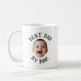Benutzerdefiniertes Gesicht Bester Vater von Par  Kaffeetasse