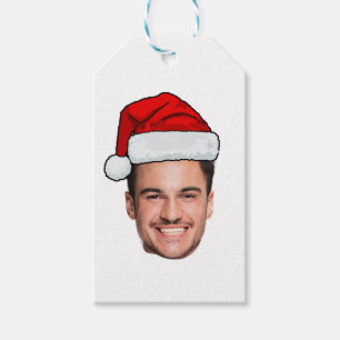Benutzerdefiniertes Gesicht Foto Weihnachtsmann Hu Geschenkanhänger