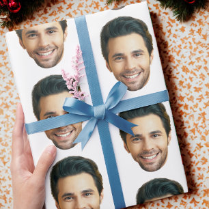 Benutzerdefiniertes Gesicht Lustige benutzerdefi Geschenkpapier
