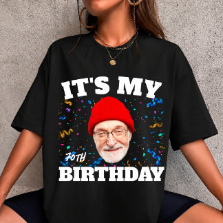 Benutzerdefiniertes Gesicht Opa, ich habe Geburtst T-Shirt