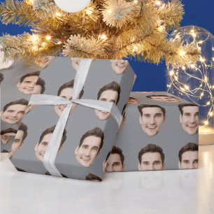 Benutzerdefiniertes Gesicht Personalisierte Geburt Geschenkpapier