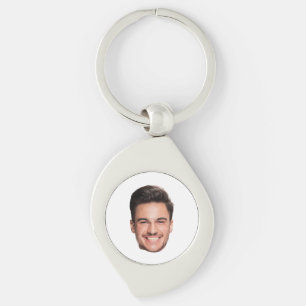 Benutzerdefiniertes Gesichtsfoto Schlüsselanhänger