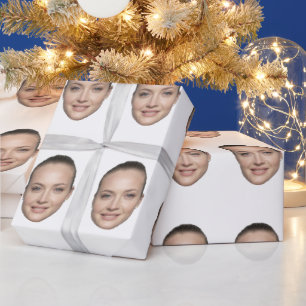 Benutzerdefiniertes Gesichtspapier personalisierte Geschenkpapier