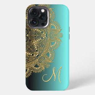 Benutzerdefiniertes Gold-Mandala-Kunstmuster auf A iPhone Hülle