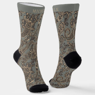 Benutzerdefiniertes Grau Schwarz Pfirsich Rosa Pai Socken