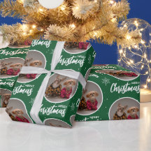 Benutzerdefiniertes grünes Frohe Weihnachten Ein-K