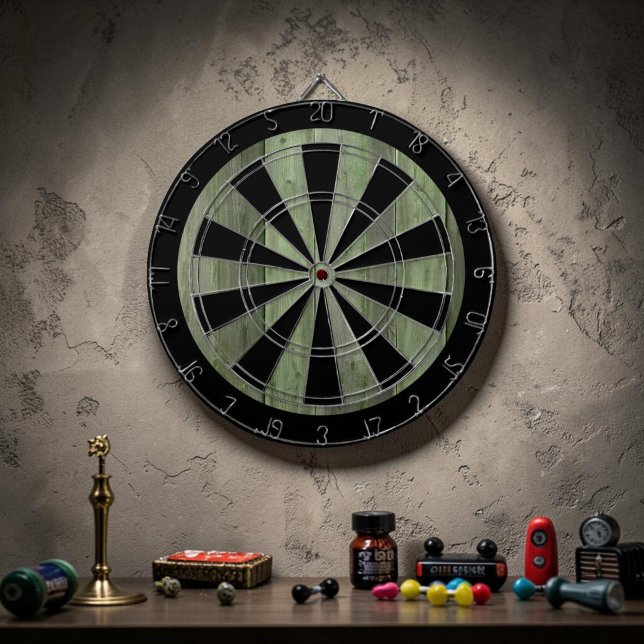 Benutzerdefiniertes Grunge-Grün-Spiel Dartscheibe (Von Creator hochgeladen)