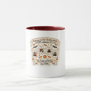 Benutzerdefiniertes gruseliges Familienfoto Hallow Tasse