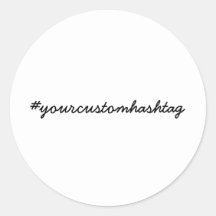 Benutzerdefiniertes Hashtag Modernes Minimalistisc