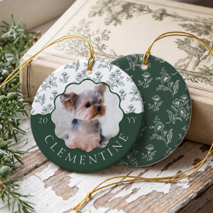 Benutzerdefiniertes Haustier Hund Katze Foto Elega Keramik Ornament
