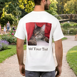 Benutzerdefiniertes Haustierfoto mit lustigem Text T-Shirt