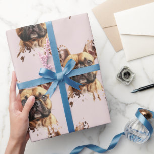 Benutzerdefiniertes Haustierfoto Personalisierte Geschenkpapier