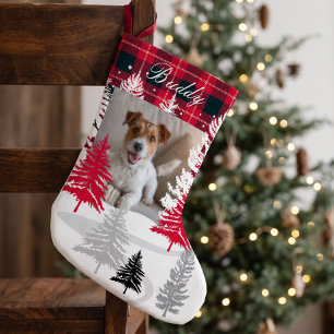 Benutzerdefiniertes Haustierfoto Personalisierter Kleiner Weihnachtsstrumpf