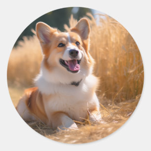 Benutzerdefiniertes Haustierfoto Runder Aufkleber
