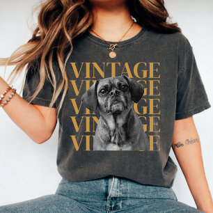 Benutzerdefiniertes Haustiergesicht-Shirt im Vinta T-Shirt
