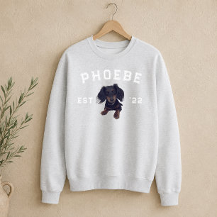 Benutzerdefiniertes Haustierporträt und Name in Va Sweatshirt
