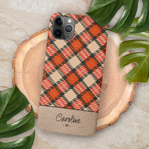 Benutzerdefiniertes Herbst-Kürbis-Orange-Braun-Tar iPhone 16 Pro Max Hülle