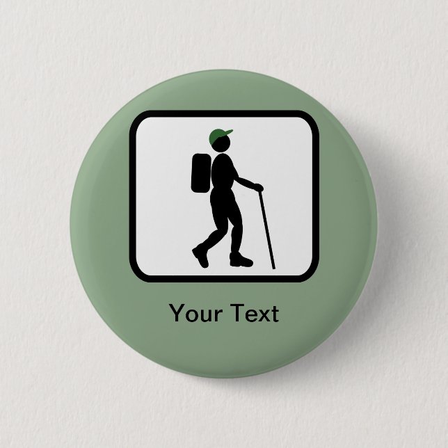 Benutzerdefiniertes Hiker-Logo Button (Vorderseite)