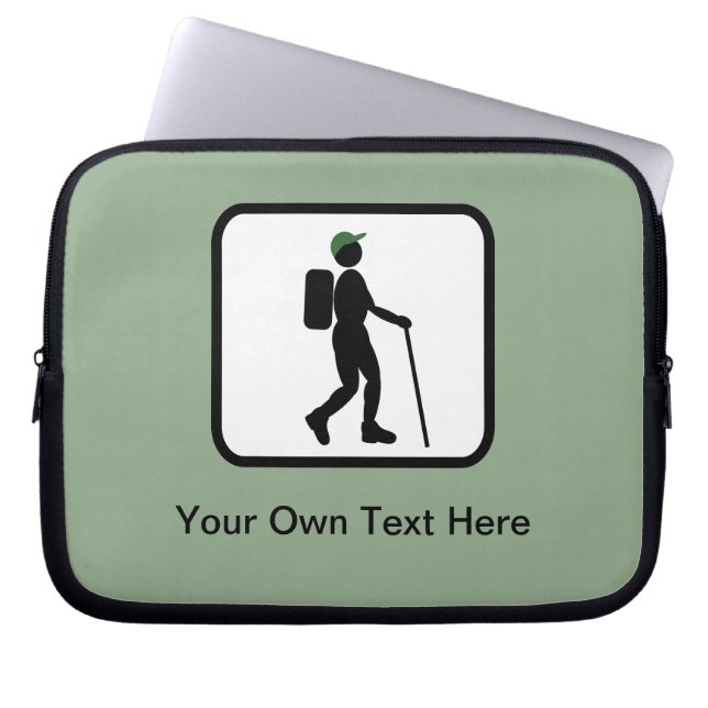 Benutzerdefiniertes Hiker-Logo Laptopschutzhülle (Vorderseite)