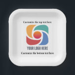 Benutzerdefiniertes Hinzufügen des Party für Ihr U Pappteller<br><div class="desc">Einfache,  schicke Firmenpapiertafel für ein modernes Party oder Unternehmen. Fügen Sie Ihr individuelles Firmenlogo und Ihren Firmennamen hinzu.</div>