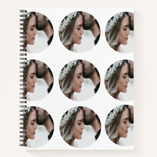 benutzerdefiniertes Hinzufügen eines kreisförmigen Notizbuch (Vorderseite)