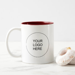 Benutzerdefiniertes Hochladen des Firmenlogos Tren Zweifarbige Tasse
