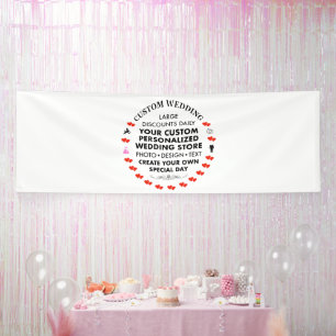 Benutzerdefiniertes Hochzeits-Willkommensschild 1, Banner
