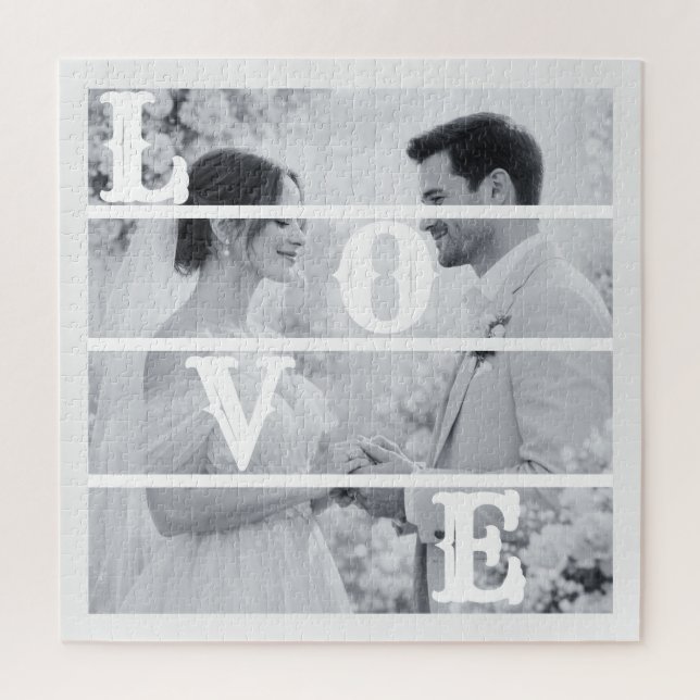 Benutzerdefiniertes Hochzeitsfoto "LIEBE" (Vertikal)