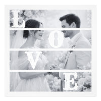 Benutzerdefiniertes Hochzeitsfoto "LIEBE"
