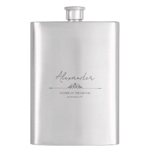 Benutzerdefiniertes Hochzeitsgeschenk Vater des Br Flachmann
