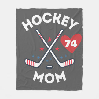 Benutzerdefiniertes Hockey-Mom-Shirt mit Spielernu Fleecedecke