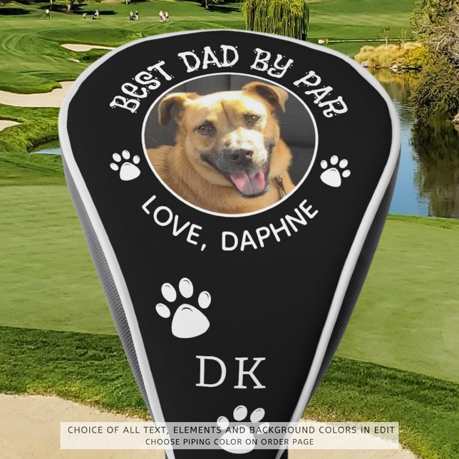 Benutzerdefiniertes Hund Foto BEST VATER BY PAR Mo Golf Headcover (Von Creator hochgeladen)