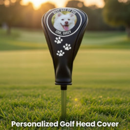 Benutzerdefiniertes Hund Foto Bester Vater nach Pa Golf Headcover