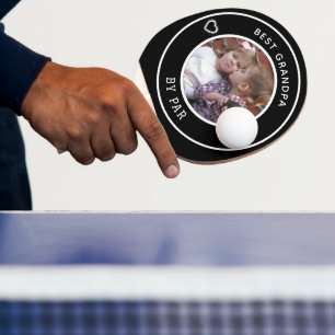Benutzerdefiniertes Hund Foto Bester Vater nach Pa Tischtennis Schläger