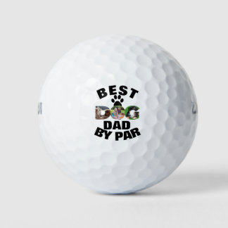 Benutzerdefiniertes Hund Foto Bester Vater nach Ve Golfball