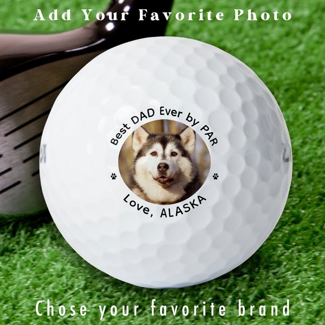 Benutzerdefiniertes Hund-Foto Einfach Personalisie Golfball (Von Creator hochgeladen)