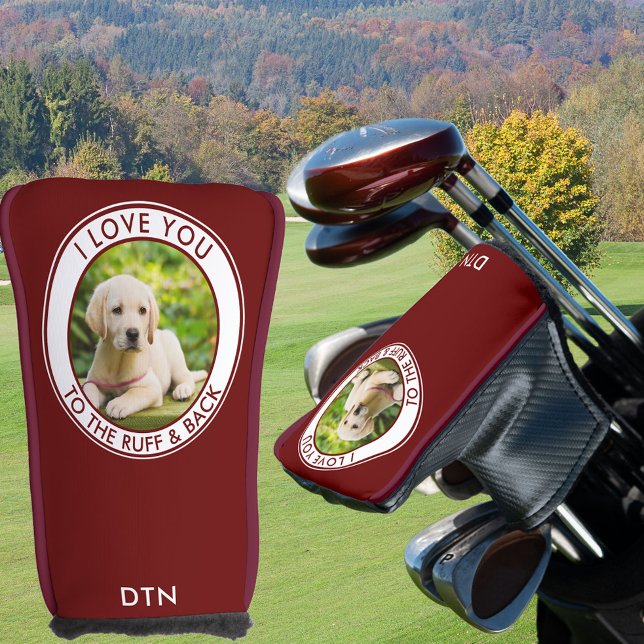 Benutzerdefiniertes Hund Foto Liebe Sie zu Ruff &  Golf Headcover (Von Creator hochgeladen)