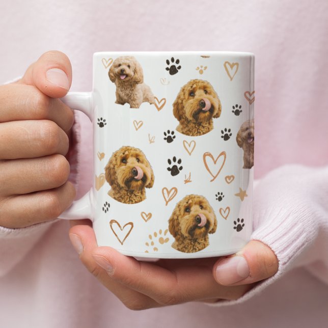 Benutzerdefiniertes Hund-Foto-Muster Kaffeetasse (Von Creator hochgeladen)