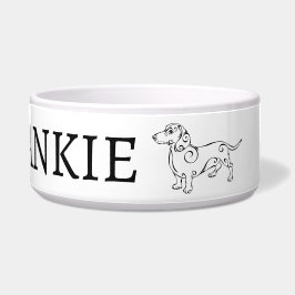 Benutzerdefiniertes Hunddesign für Dackeln Napf