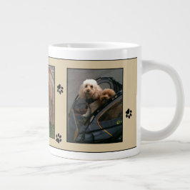 Benutzerdefiniertes Hunde-Foto-Einfügen druckt Nie Jumbo-Tasse