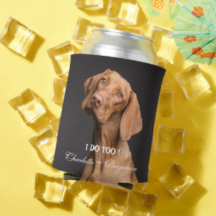 Benutzerdefiniertes Hunde-Foto-Hochzeit Dosenkühler